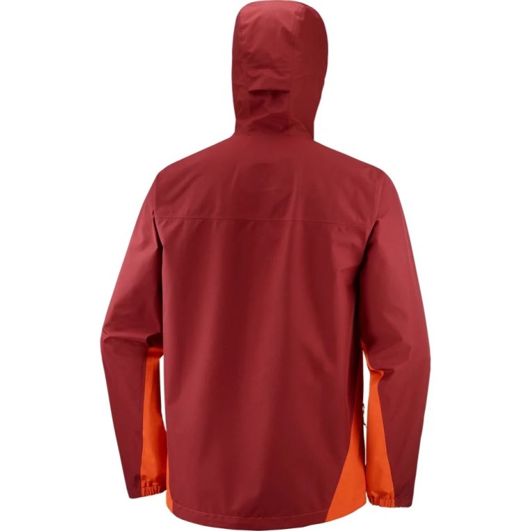 Salomon Outline GTX 2.5 Layers Waterproof Men's Shell Jackets Red | CA 73I65